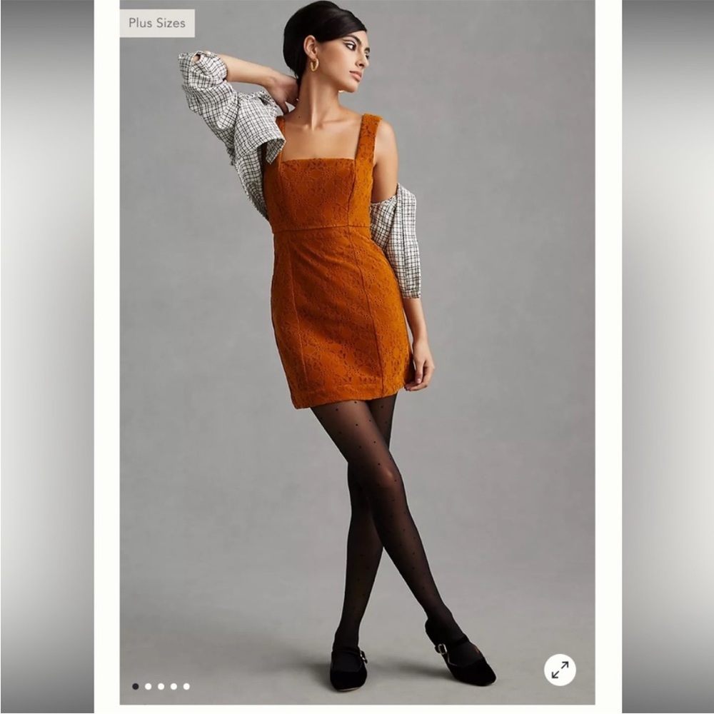 NWT Anthropologie Maeve Faux Suede Shift Dress